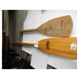 NAWAJO BRAND CANOE PADDLE; FEATHER BRAND CANOE