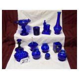 BLUE GLASS ITEMS