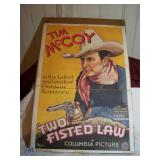 TIM MC COY TWO FISTED LAW POSTER 19 7/8 X 29