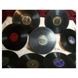 BOX FULL RECORDS 78RPM - SOME HAVE PAPER STUCK