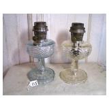 2 ALADDIN OIL LAMPS- NEED PARTS YODER LAMPS ARTHUR