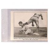 1911 Baseball Magazine Photo Page Cobb Stealing