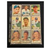 (16) 1952 Topps Baseball Cards