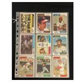 (36) 1974 Topps Baseball Stars