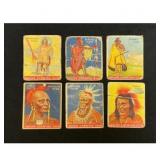 (6)1933 Goudey Indian Gum Cards Low Grade