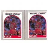 (2) 1989 Hoops Michael Jordan