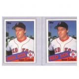 (2) 1985 Topps Roger Clemens Rookies Nice Shape