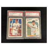 (2) Psa 9 Baseball Rookies Williams/giambi