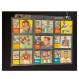 (18) 1962 Topps Football Short Prints