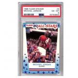 1989 Fleer Michael Jordan Sticker Psa 6