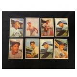 (8) 1953 Bowman Color Baseball Cards