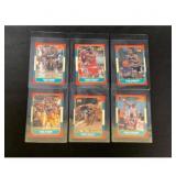 (6) 1986 Fleer Basketball Rookie Cards