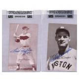 (2) 1947-66 Signed Baseball Exhibits Cas Coa