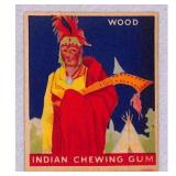 Goudey Indian Gum Hi Grade Wood