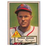 1952 Topps Centered Hi Grade George Munger