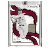 2023 Panini Immaculate Lou Gehrig Game Used Jersey