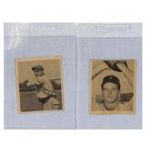 (3) 1949 Bowman Baseball Crease Free Cards