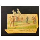 Circa 1890 Little Giant Suit Baseball Die Cut