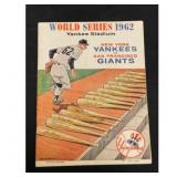 1962 World Series Program Giants Vs. Yankees