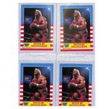 (4) Vintage Wwf Wrestling Cards