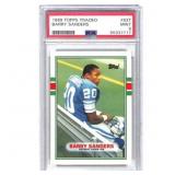 1989 Topps Traded Barry Sanders Rc Psa 9