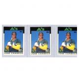 (5) 1986 Topps Jose Canseco Rookies