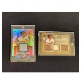 (2) Carl Yastrzemski Game Used Cards