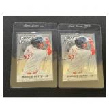 (2) Mookie Betts Rookie Cards