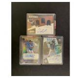 (3) Modern Baseball Rookie Autos