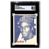 1974 Tcma Jackie Robinson 1952 Dodgers Sgc 8