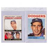 (2) 1964 Topps Sandy Koufax