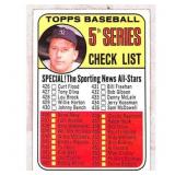 1969 Topps #412 Mickey Mantle 5th Series Checklist