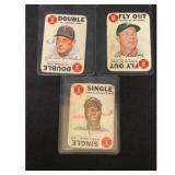 1968 Topps Game Baseball Card Lot (3)