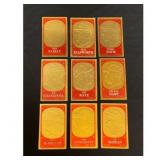 1965 Topps Baseball Embossed Card Lot (11)