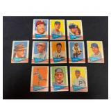 1961 Fleer Baseball Cards (11) W/ Stars