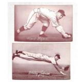 (3)1947-66 Baseball Exhibit Cards