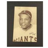 1947-66 Exhibit Willie Mays Red Stat Back