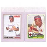 Vintage Hank Aaron Lot Low Grade