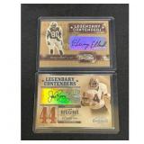 (2) Playoff Contenders Football Auto Cards