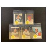 (5) 1963 Fleer Baseball Nice Condition