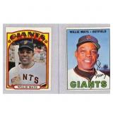 (2) Vintage Willie Mays Cards