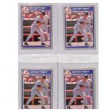 (4) Hi Grade 1985 Fleer Don Mattingly Cards