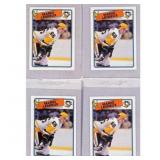 (4) 1988 Topps Mario Lemieux Hi Grade Cards