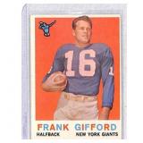 1959 Topps Frank Gifford High Grade