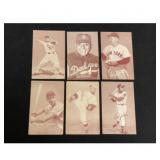 (10) 1947-66 Baseball Exhibit Cards With Hof