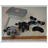 TWO NINTENDO 64 AND TWO SEGA GENESIS CONTROLLERS