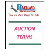 ONLINE AUCTION TERMS LOTS 9 & LOT 11