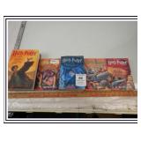 5 HARRY POTTER BOOKS- NAME WRITTEN ON SIDES