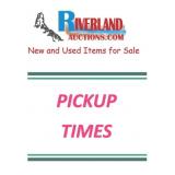 PICKUP & REMOVAL DATES & TIMES