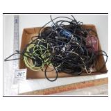 BOX OF WIRES AND CORDS